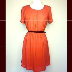 Classy Orange 🍊 Dress 🧡👗